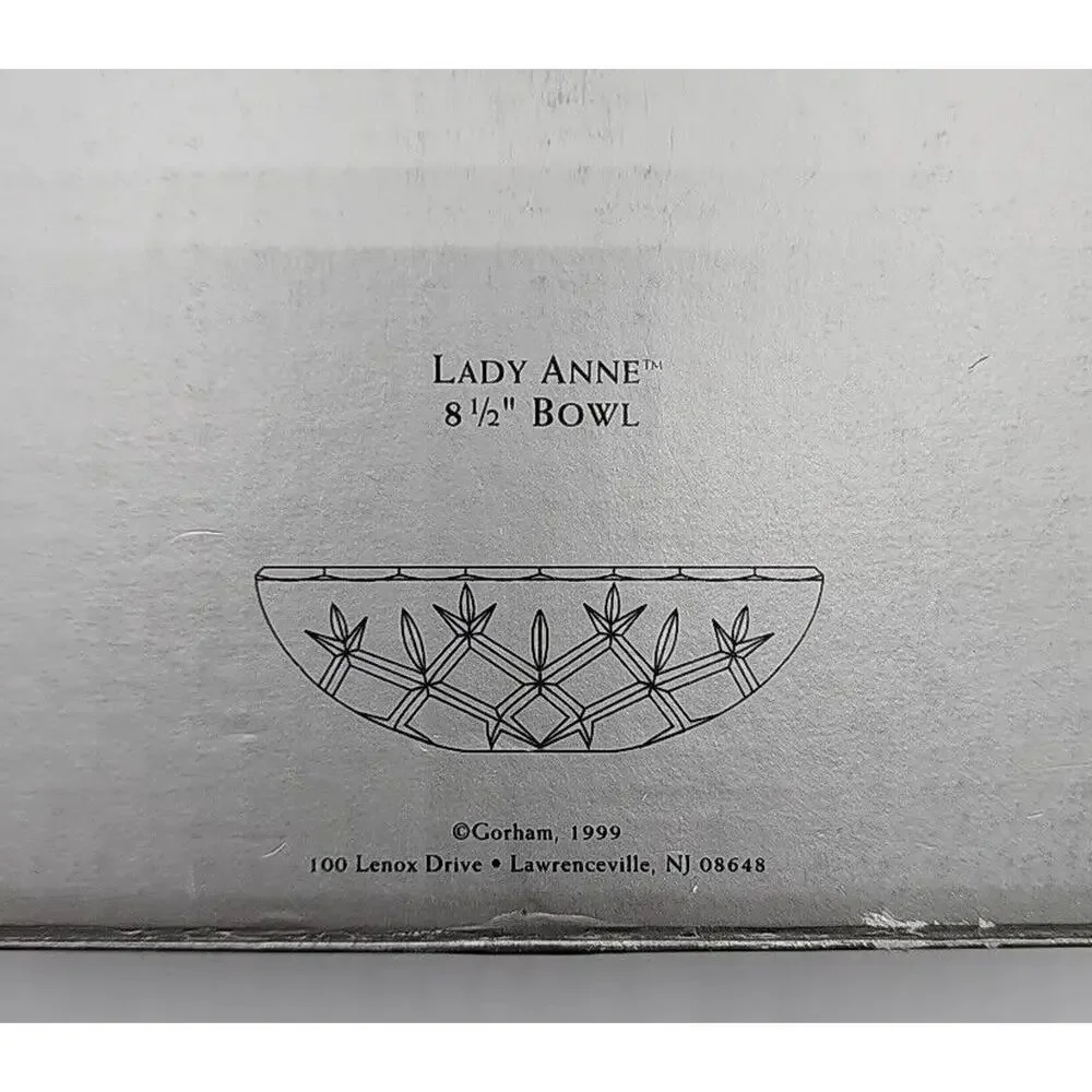 Gorham Lady Anne Crystal Bowl 8.5